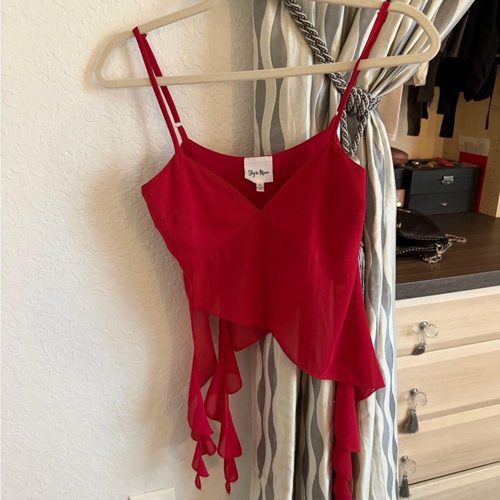 Style by Moon Red Top